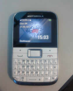 Celular Desbloqueado Motorola Ex108 Motokey Mini Branco